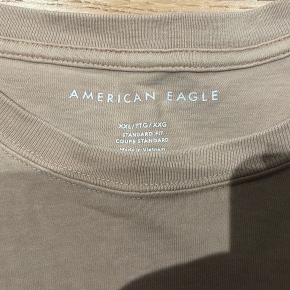 Brown / beige t-shirt - Picture 2 of 3